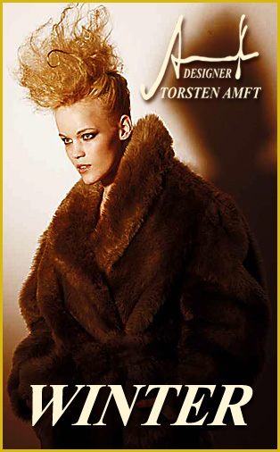 Campaign & invitation cover from German fashion designer Torsten Amft to the Berlin Fashion Week - season fall / winter 2009-10 under the theme 'Economic Miracle'- click for back to the diary from designer Amft