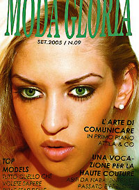 international cover model Vera Gafron of italian magazine